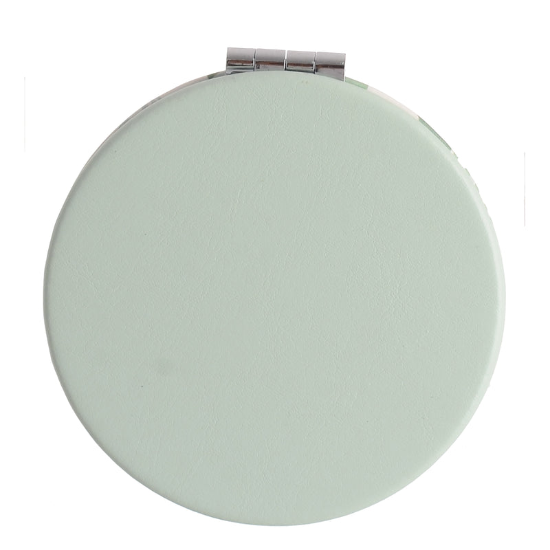 مراية الجيب الصغيرة 2×1 دائري شكل ورق شجر أخضر