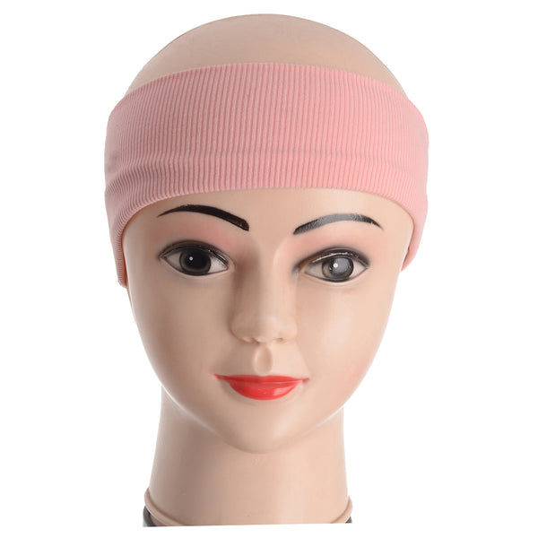 Wide hair band with ribbed lines
