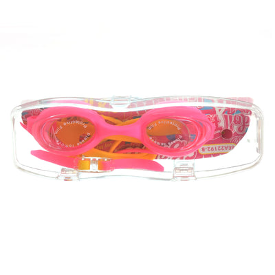 نظارة سباحة باربي بجراب شفاف من سبيدو لون فوشيا