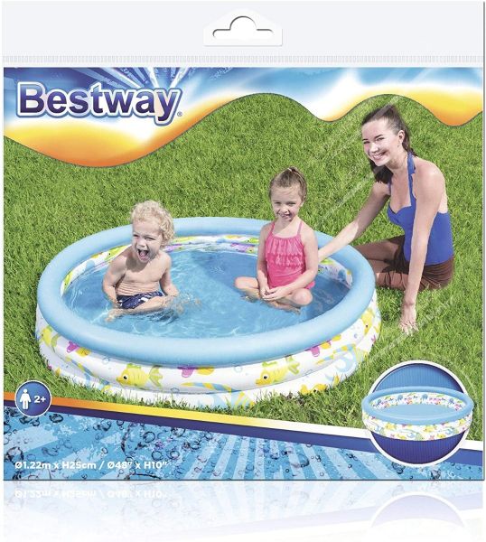 حمام سباحة للاطفال نفخ 3دور من بيست واي 51009 مقاس 122*25سم