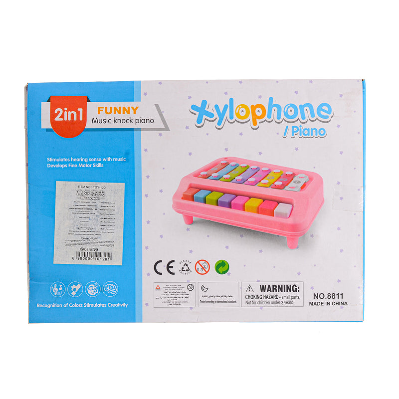 Pink xylophone piano shape