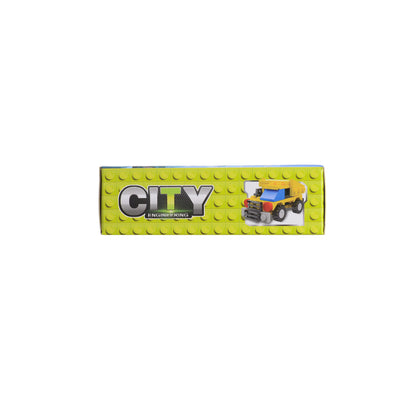 Toy car cubes 2×1 yellow*blue