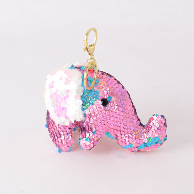 Elephant-shaped keychain