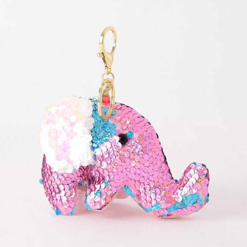 Elephant-shaped keychain