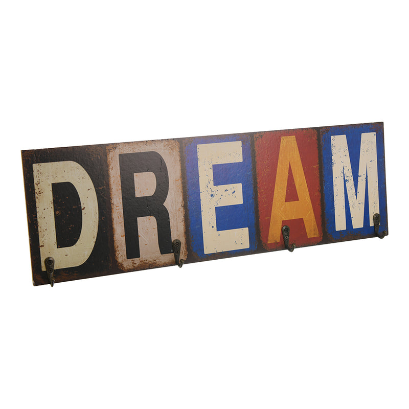 DREAM clothes or keys hanger - different colors