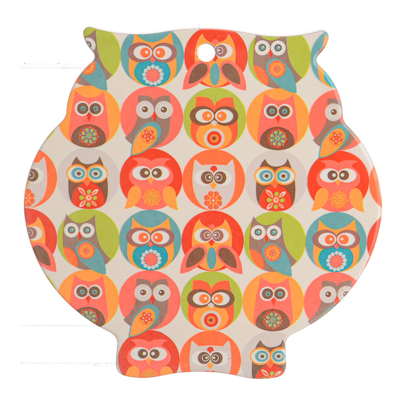 Owl shaped coaster - different colors