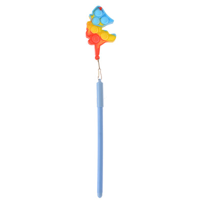 Blue Bobbit gel pen with unicorn pendant