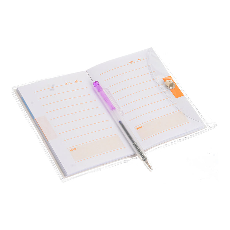 Rose-shaped notebook with a white pen