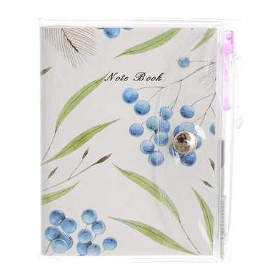 Rose-shaped notebook with a white pen