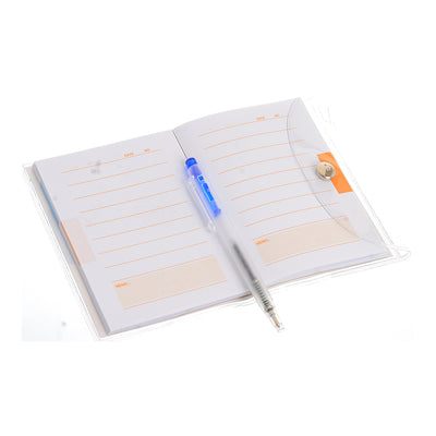 Rose-shaped notebook with a white pen