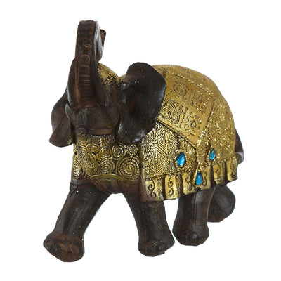 Large elephant statue, brown, size 19*19 cm