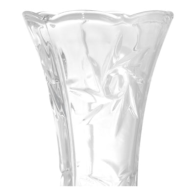 Transparent crystal glass vase