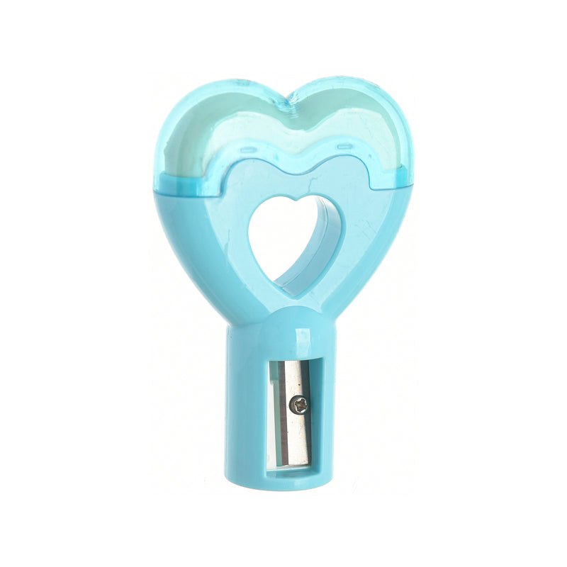 Heart-shaped elastic and sharpener 2*1