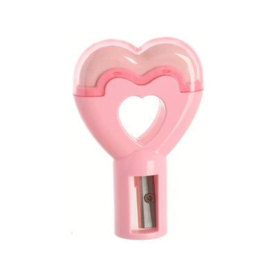 Heart-shaped elastic and sharpener 2*1