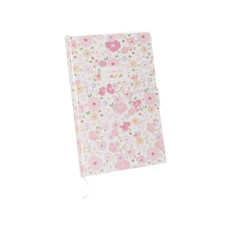 Flowers notebook with magnet A6