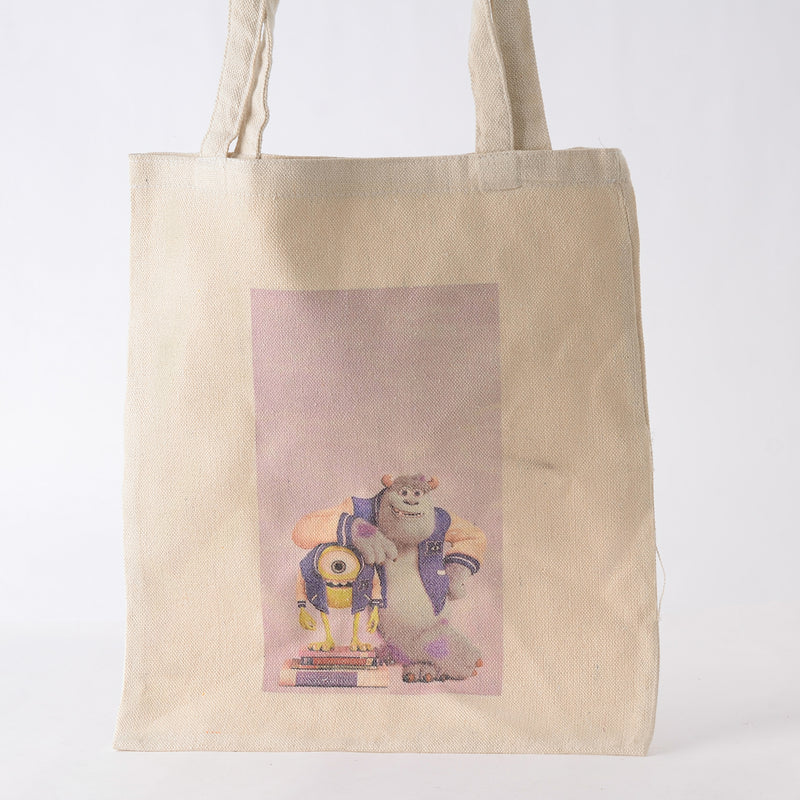 High quality linen tote bag in cardboard shape