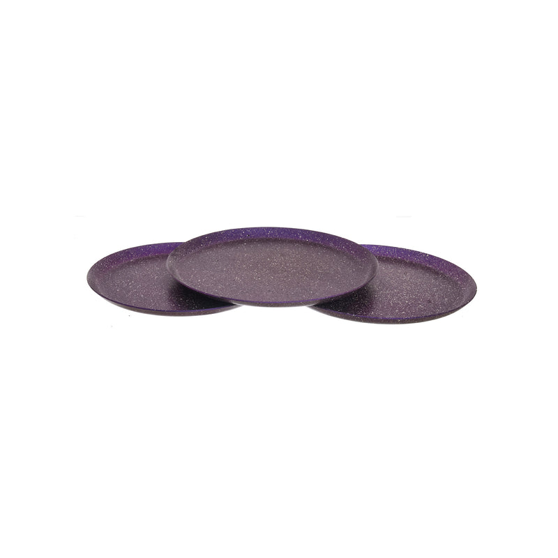 Granite tray set 28 - 30 - 32 cm purple from EL Khalil