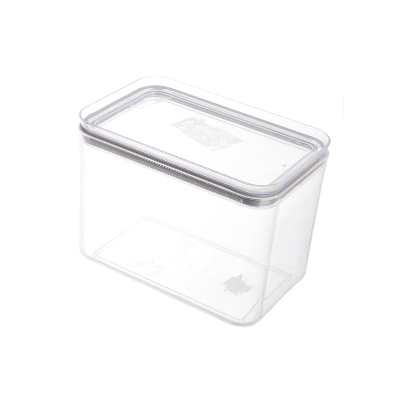 Rectangular acrylic box, 1.75 liters, transparent color