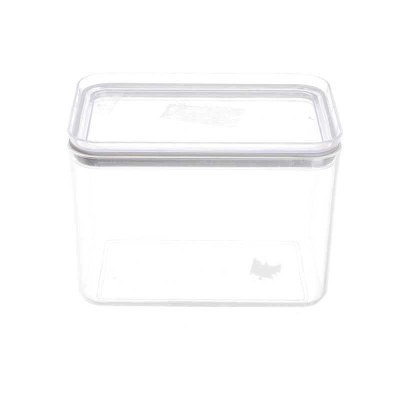 Rectangular acrylic box, 1.75 liters, transparent color