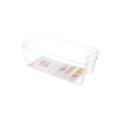 Acrylic refrigerator organizer, medium size, transparent color