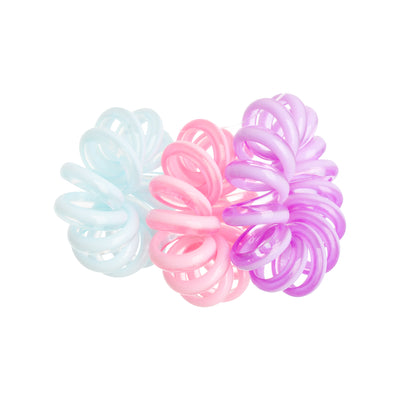 Elastic hair band for women, multi-colored, 3 pieces