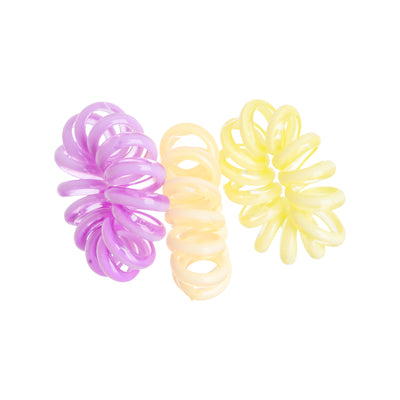 Elastic hair band for women, multi-colored, 3 pieces