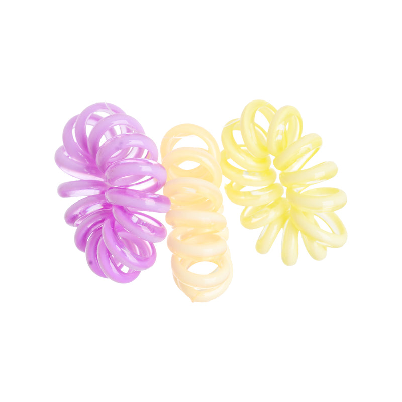 Elastic hair band for women, multi-colored, 3 pieces