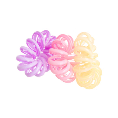 Elastic hair band for women, multi-colored, 3 pieces