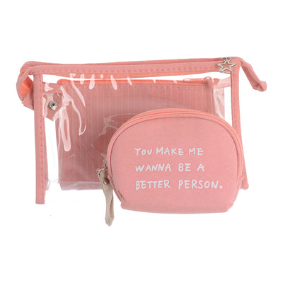 Waterproof makeup bag, 3 pieces, different sizes, multi-functional, size 6*16*21.5/19*13/11*14 cm