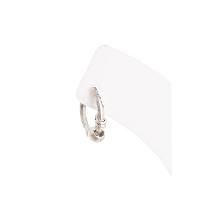 Small silver hoop earring