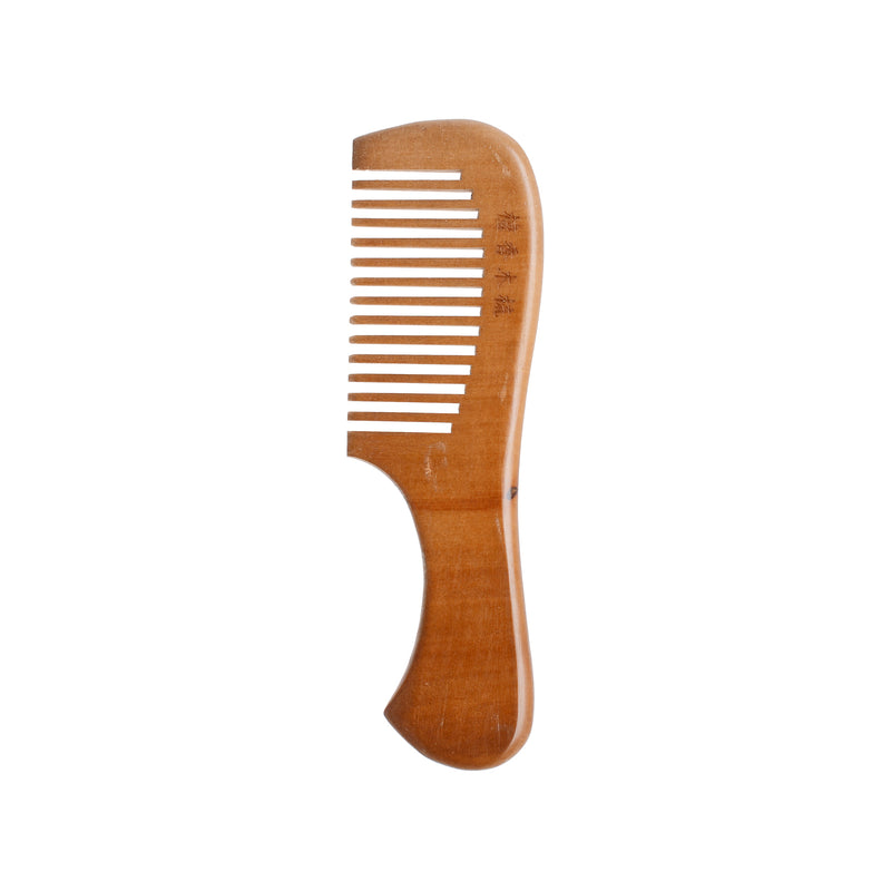 Wide handle brown comb