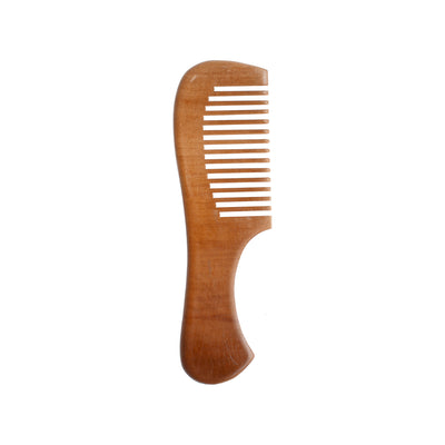 Wide handle brown comb