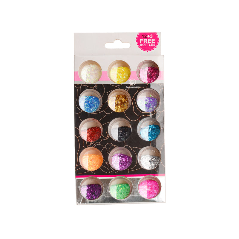 Nail decorations set 15 different colors