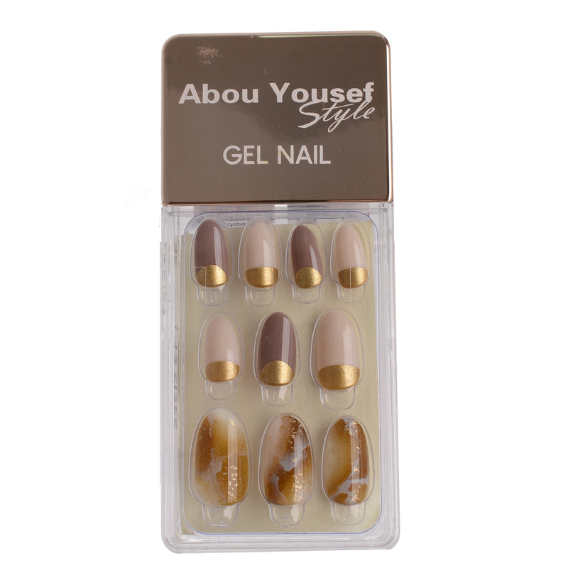 Gel nails, 30 nails, size 12, from Abu Youssef Style Kashmir*Rose 