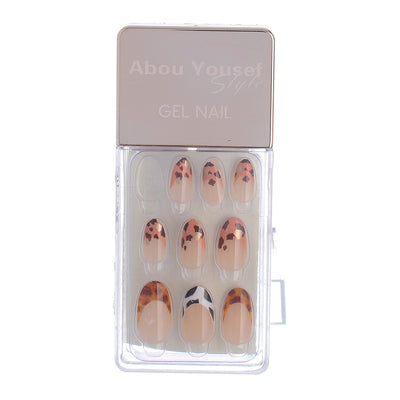 Gel nails, 30 nails, size 12, from Abu Youssef Style Rose*Tiger Pink