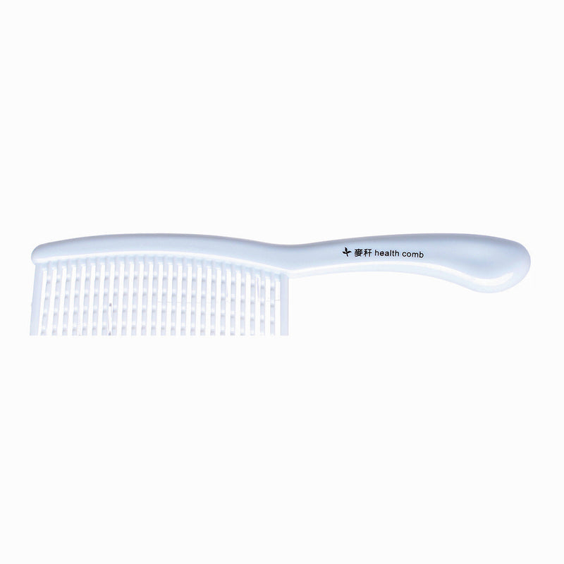 Wide tooth comb for detangling white hair 