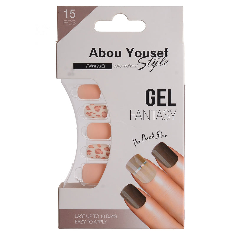 Abu Youssef Style Gel Nails - 15 Pieces 88-AY133 