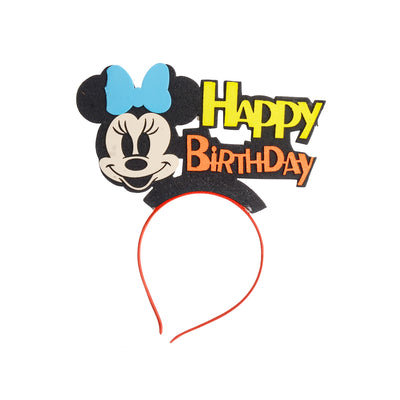 Plastic hairband in the shape of a Mickey Mouse cartoon