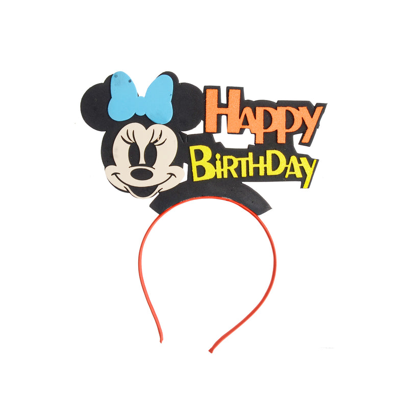 Plastic hairband in the shape of a Mickey Mouse cartoon