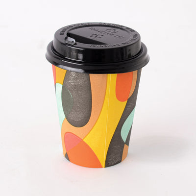 3-piece set of paper cups with lids