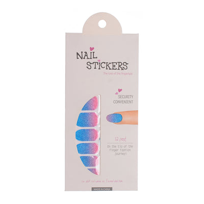A set of nail polish stickers in different shapes, pink*pink