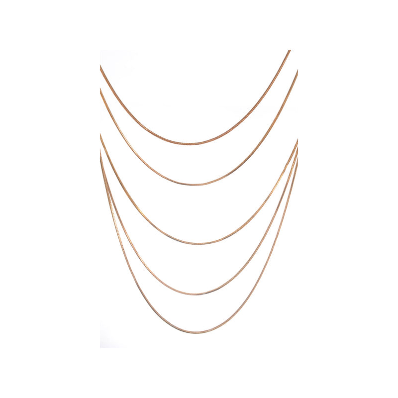 Series of 5 plain overlapping layers