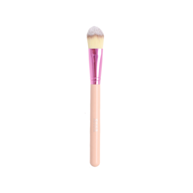 Flat foundation makeup brush, beige x white