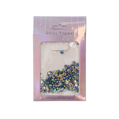 3D nail decorations made of flat back rhinestones