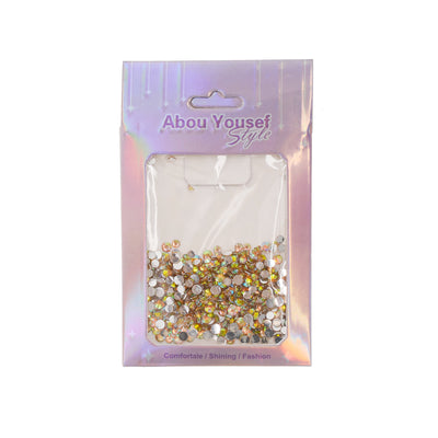 3D nail decorations made of flat back rhinestones