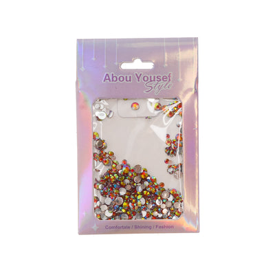 3D nail decorations made of flat back rhinestones