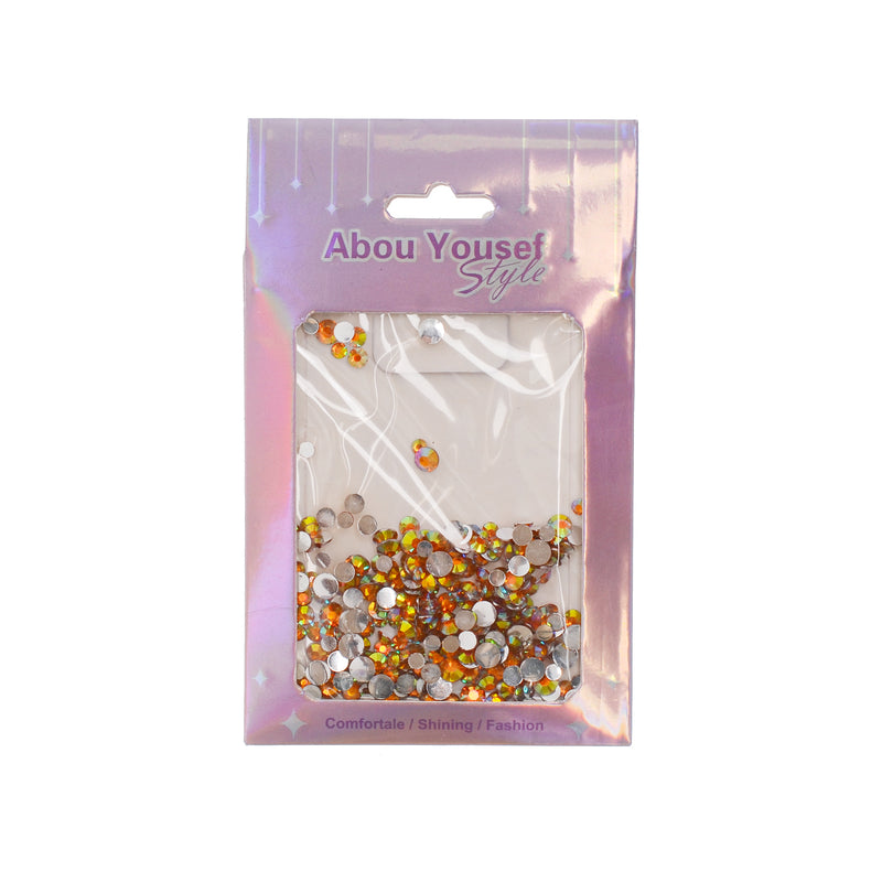 3D nail decorations made of flat back rhinestones