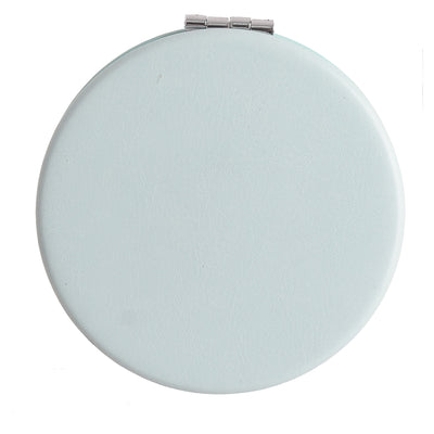 Small pocket mirror, 2×1, peach-turquoise shape, 6 cm