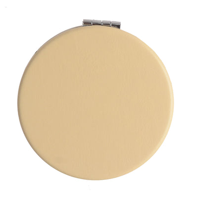 Small pocket mirror, 2 x 1, orange-white shape, 6 cm