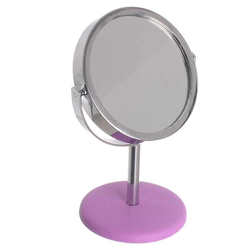 Small stand mirror, shape 2, flamingo, purple*pink, 8 cm